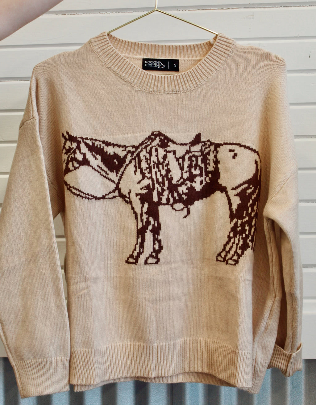 The cow pony crewneck sweater