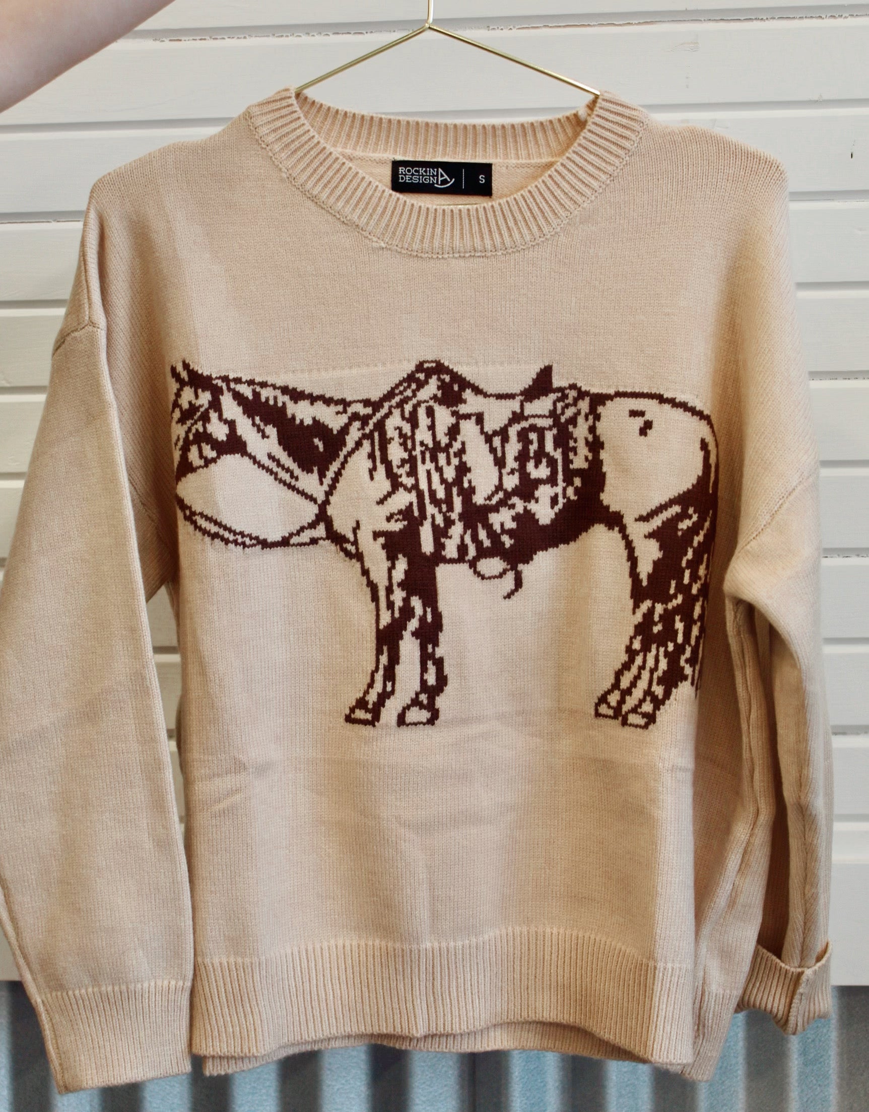 The cow pony crewneck sweater