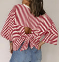 Striped Bow Tied Tee