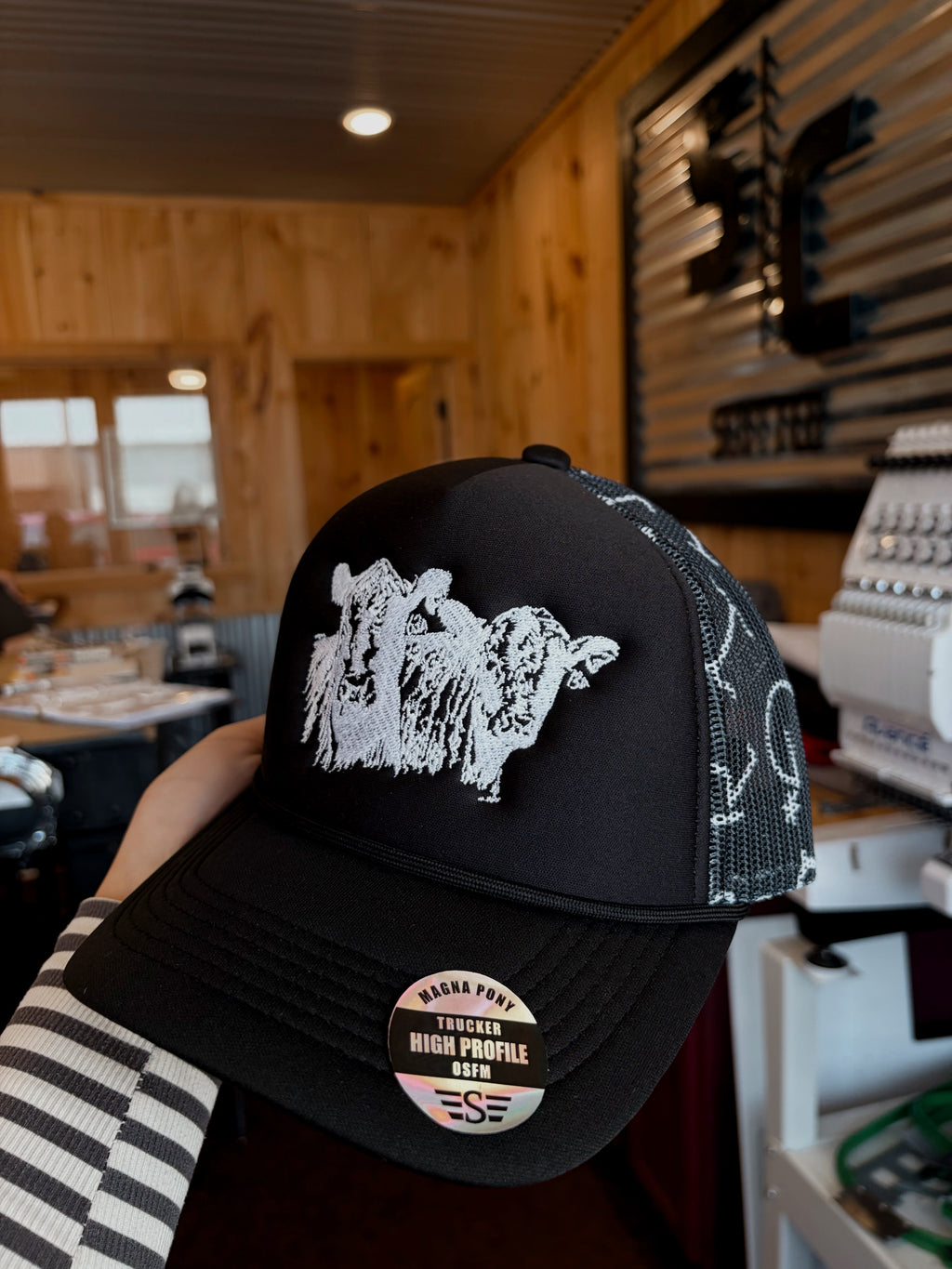 Branded Cattle Pair Foam Trucker hat