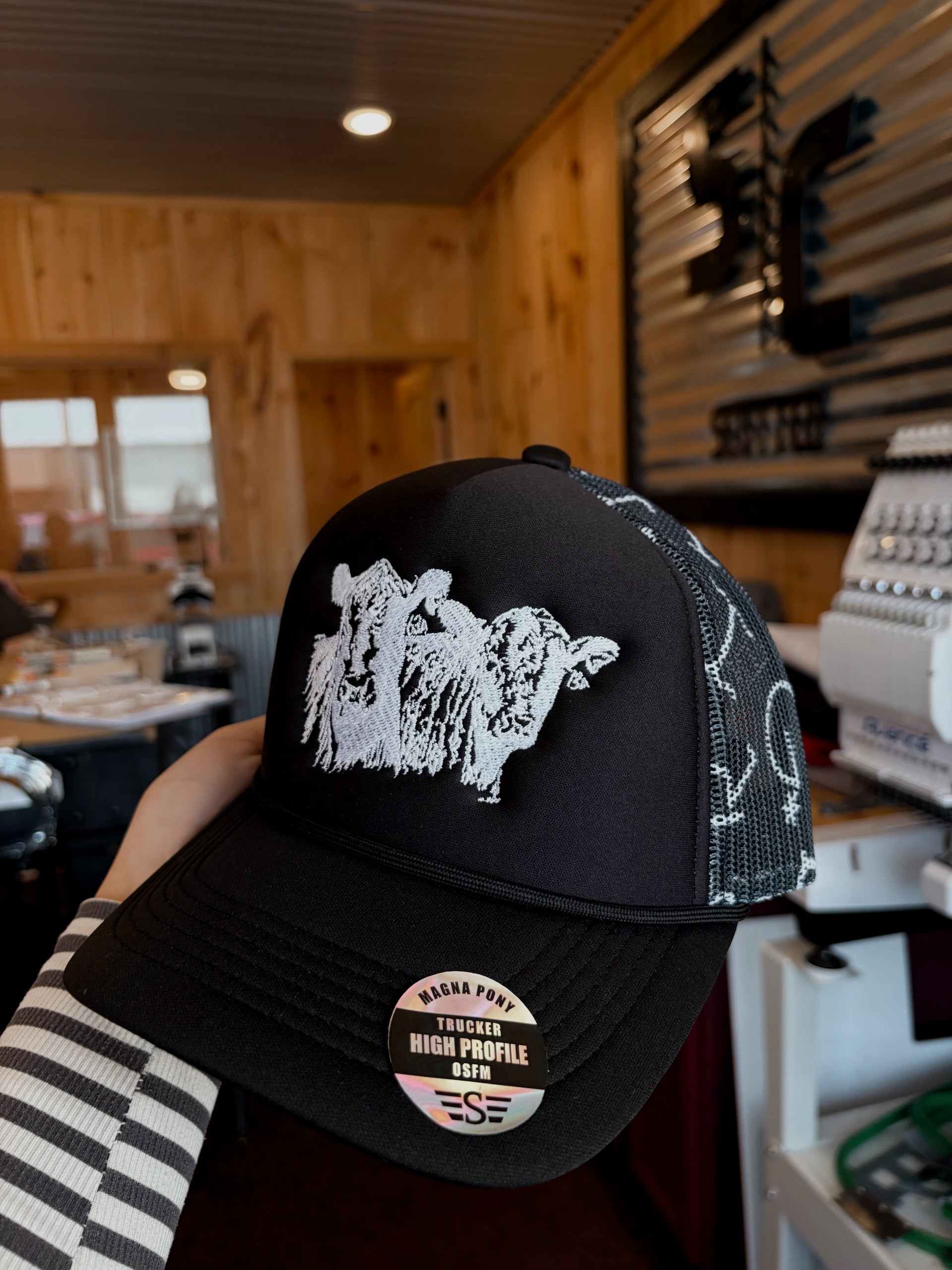 Branded Cattle Pair Foam Trucker hat