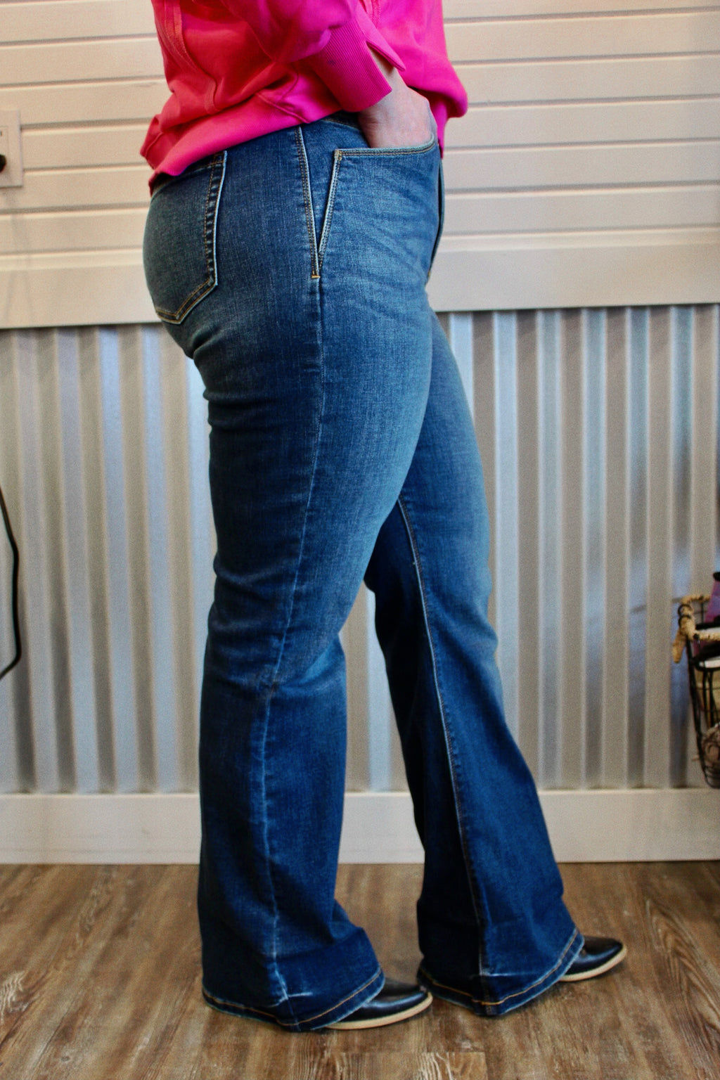Tummy control high rise holly flare jeans