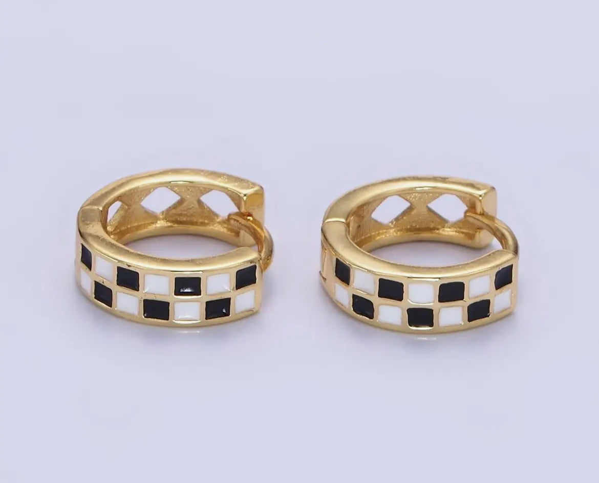 24K gold filled ear Huggies hoops