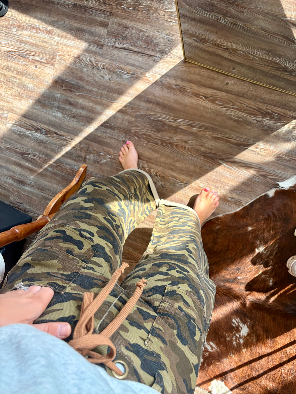 Brogan Camo Barrel Jean