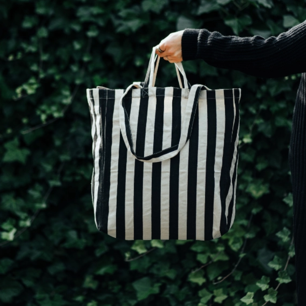 Organic Striped Tote