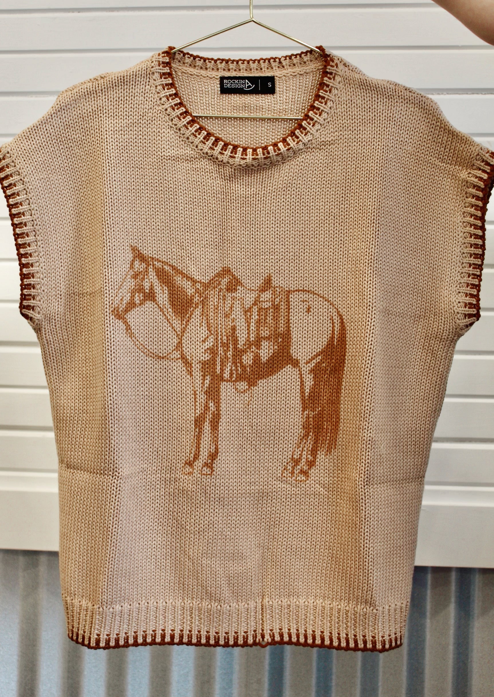 The cow pony short sleeve sweater vest