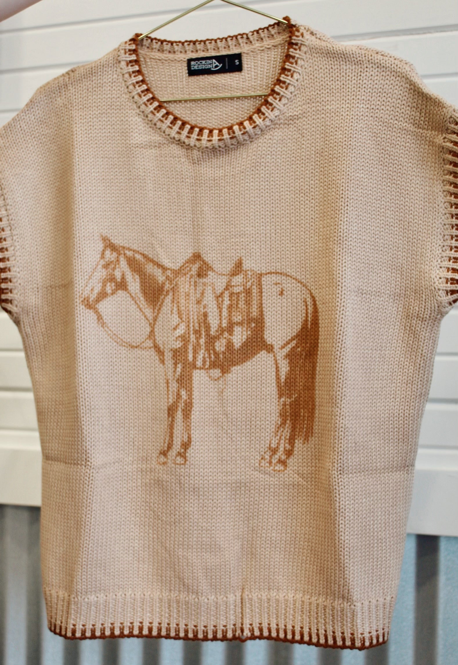 The cow pony short sleeve sweater vest