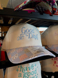 Good Ole Days Floral Trucker