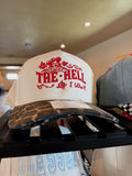 The hell I won’t leopard trucker hat