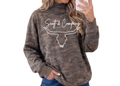 Camo Embroidered Scott & Company Mock Neck