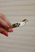 24K gold filled hammered cuff