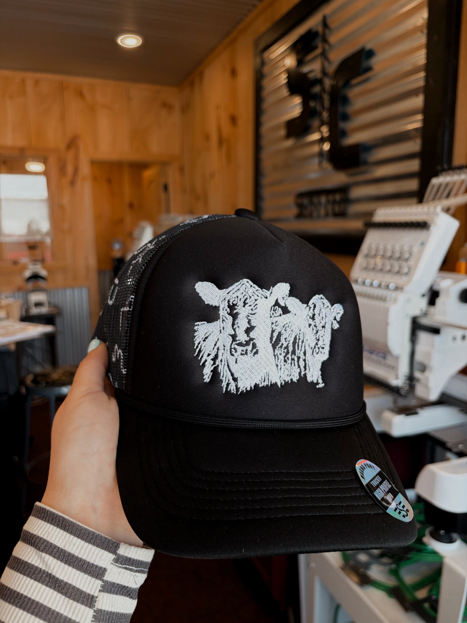 Branded Cattle Pair Foam Trucker hat