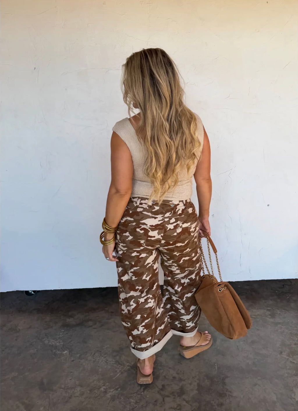 Camo Brogan Barrel Jean