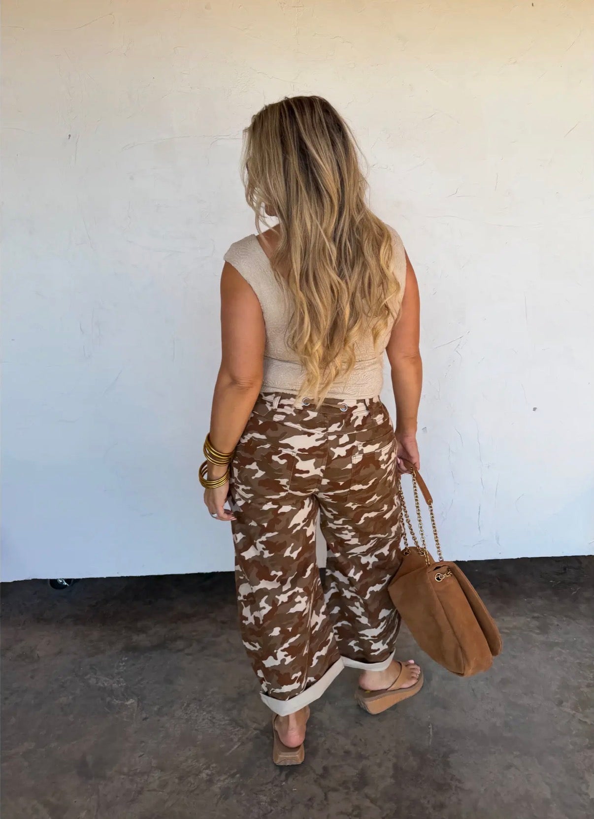 Camo Brogan Barrel Jean