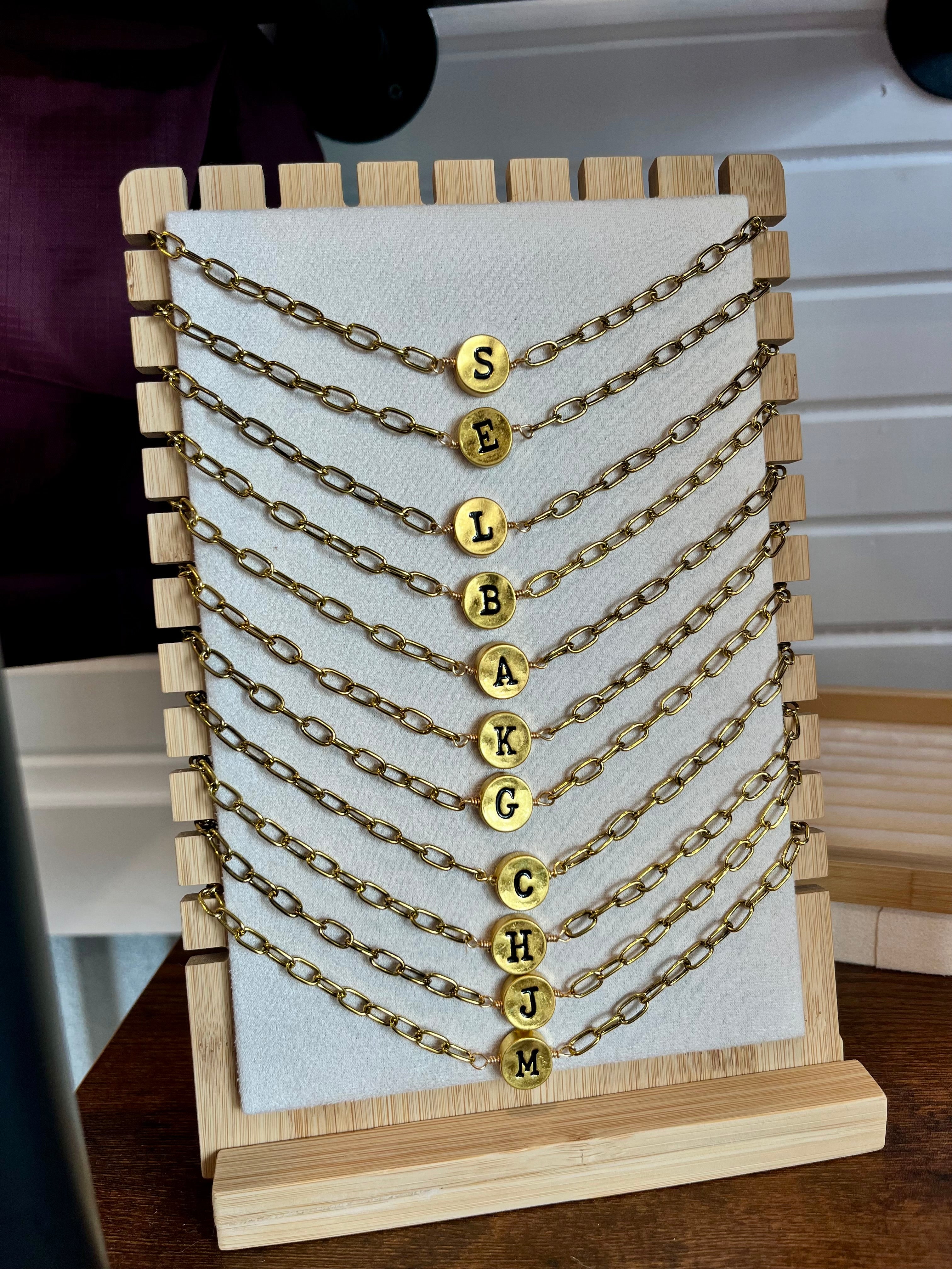 Circle Initial Pendant
