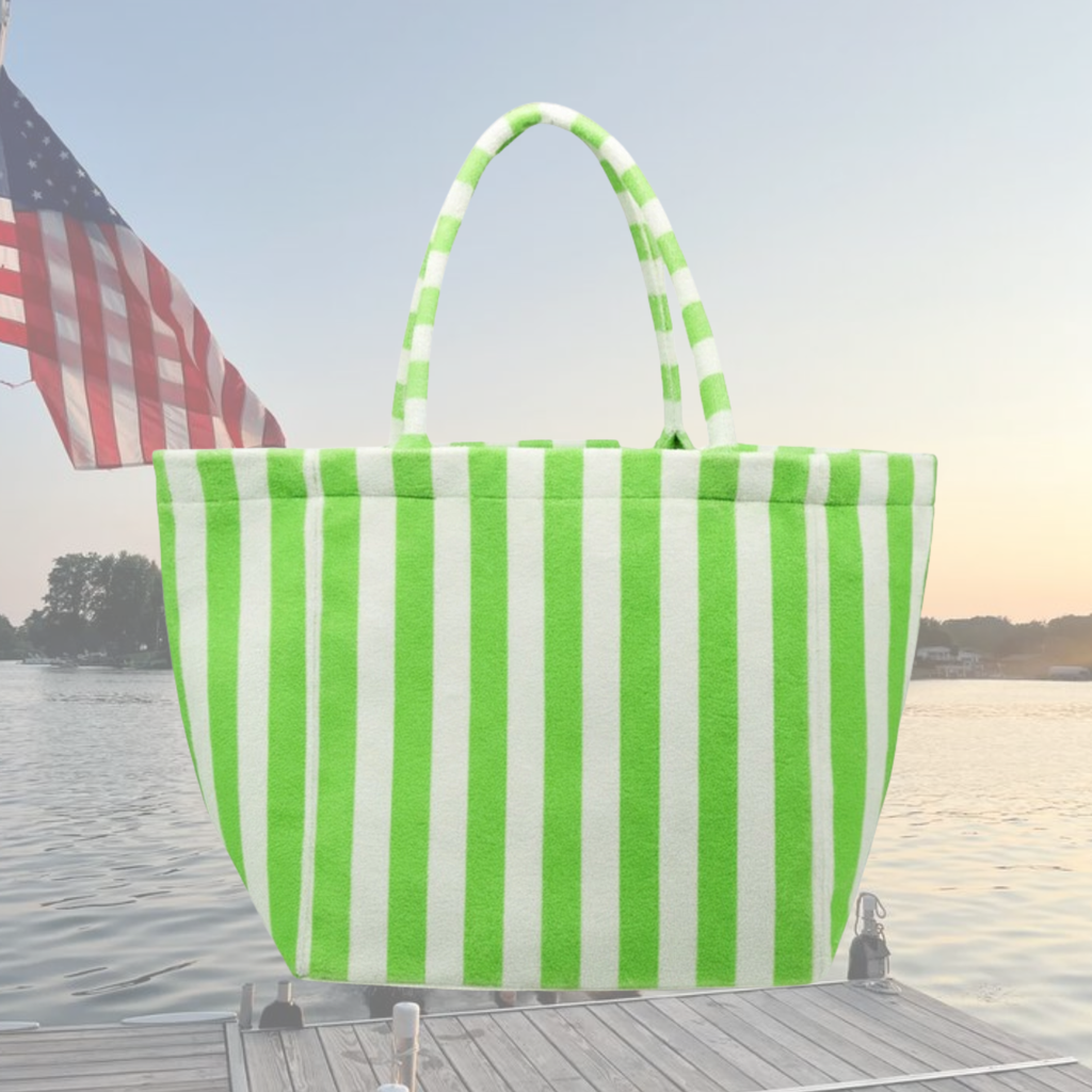 Striped Terry Tote bag