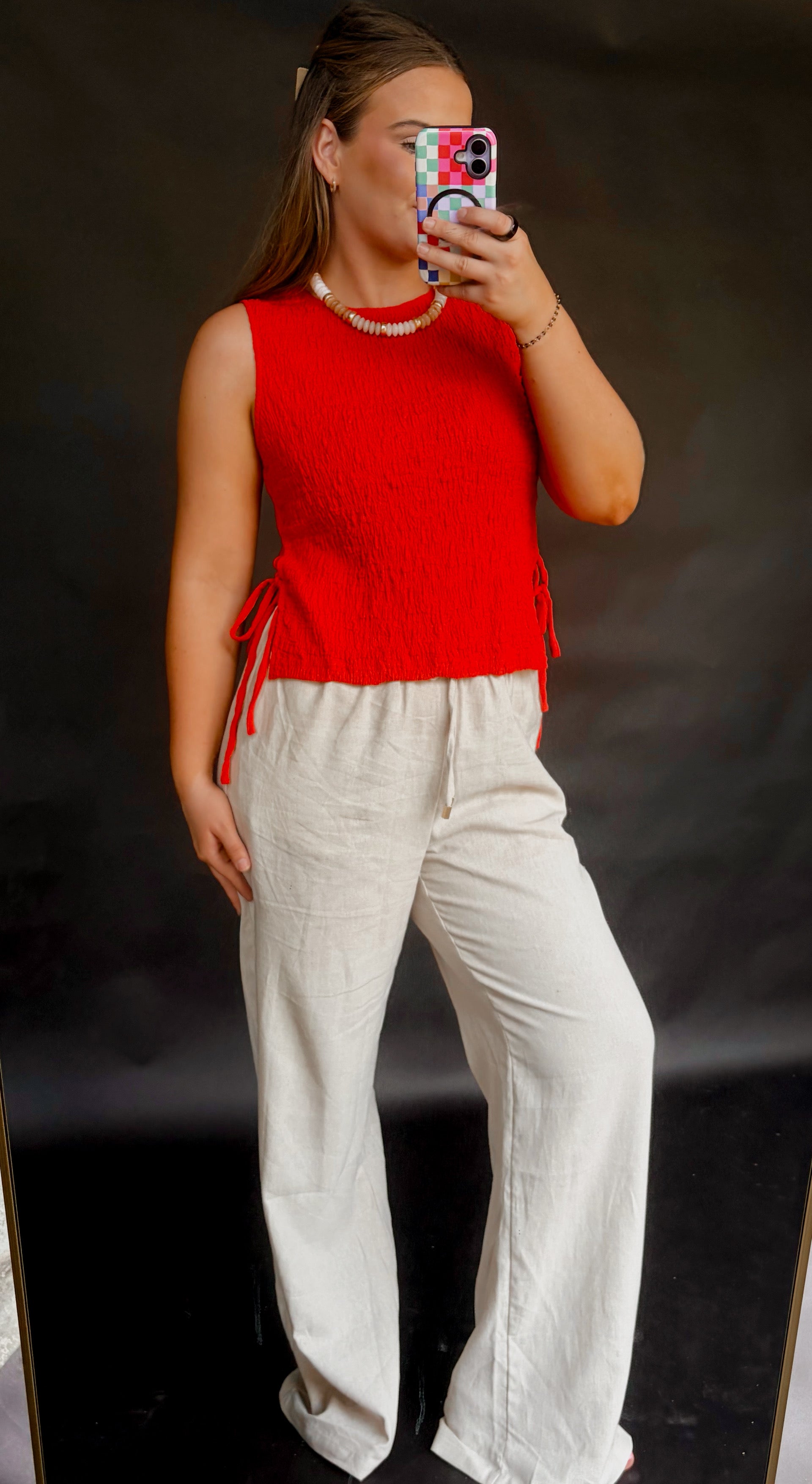 Linen Wide Leg Pant
