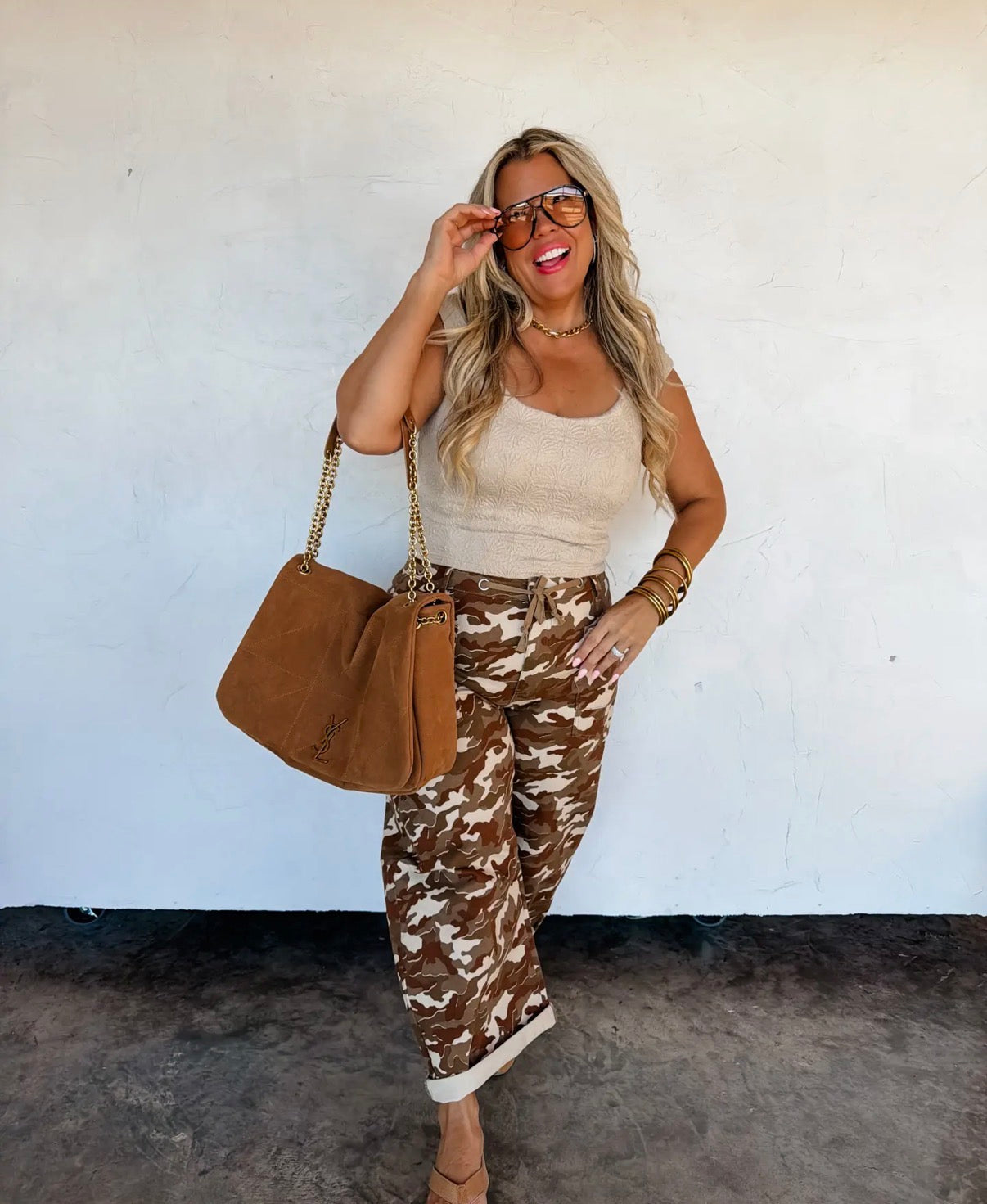 Camo Brogan Barrel Jean