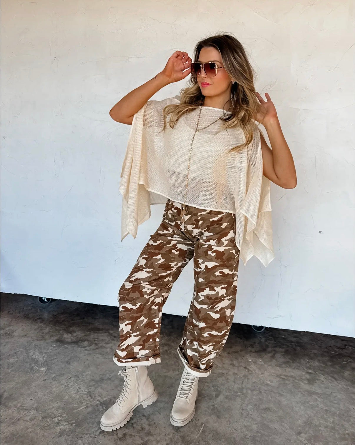 Camo Brogan Barrel Jean