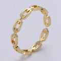 Link Chain Gold Ring