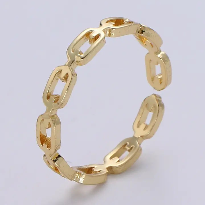 Link Chain Gold Ring